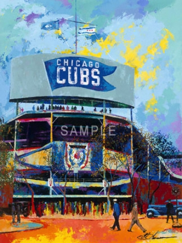 Chicago Cubs - &quotwribley Field Bleacher View&quot - Large - Unframed Giclee