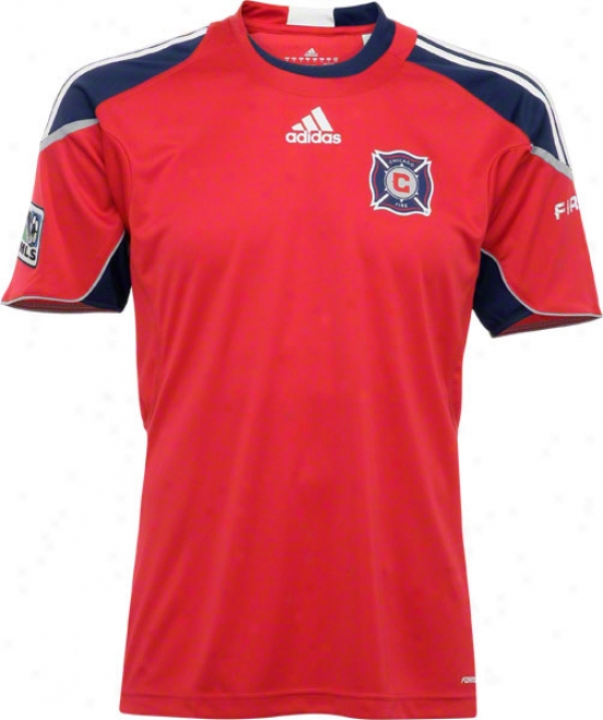 Chicago Fire Adidas Soccer Red Pregame Jersey