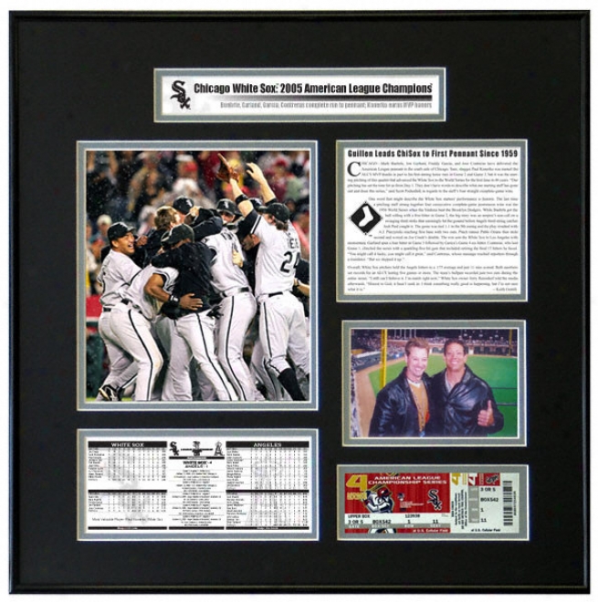 Chicago White Sox 2005 American League Champions Alcs Ticket Frame