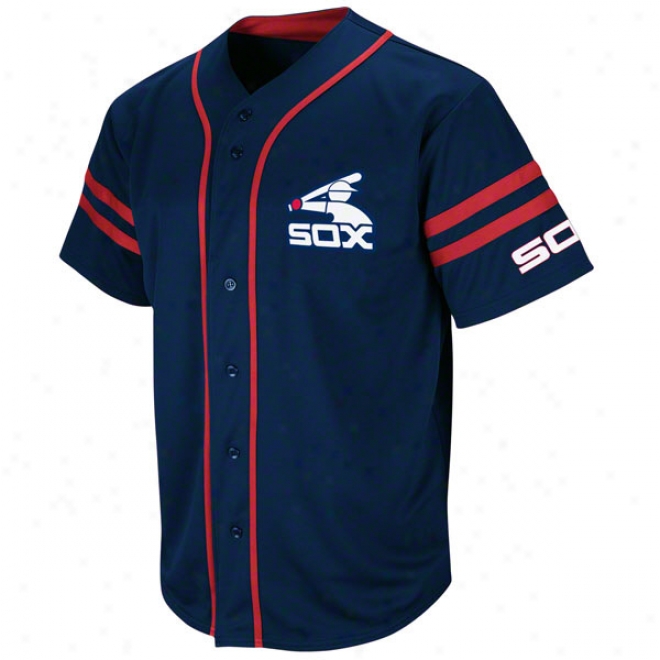 Chicago White Sox Cooperstown Navy Heater Fashion Jersey