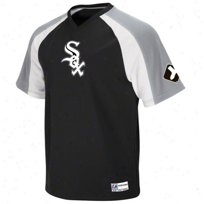 Chicago Happy Sox Crusader Black V-neck Jersey