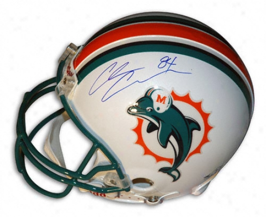 Chris Chambers Autographed Pro-line Helmet  Particulars: Miami Dolphins, Authentic Ridddll Helmet