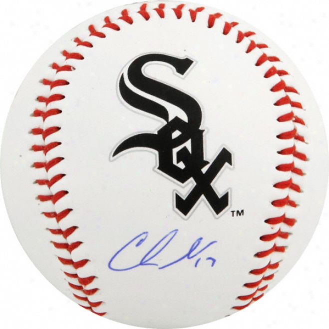 Chris Getz Autographed Baseball  Details: White Sox Logo