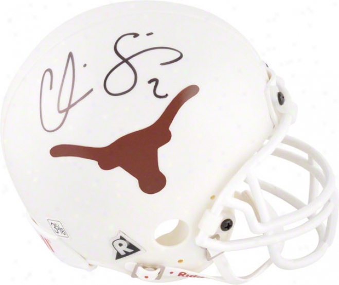 Chris Simms Texas Longhorns Autographed Mini Helmet