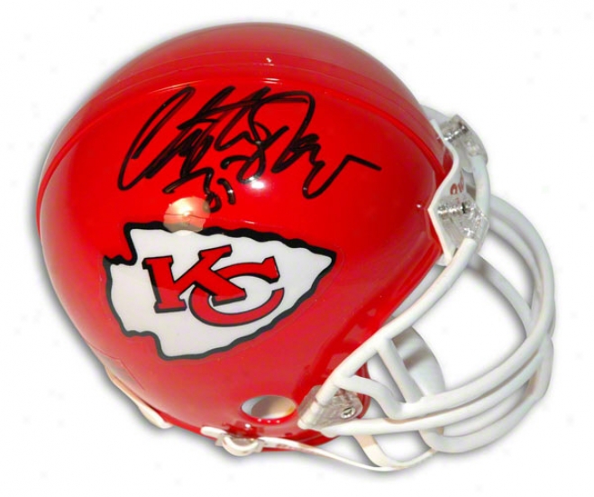 Christian Okoye Autographed Kansas City Chiefs Mini Helmet