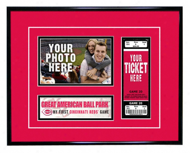 Cincinnati Reds - My First Game - Ticket Frame