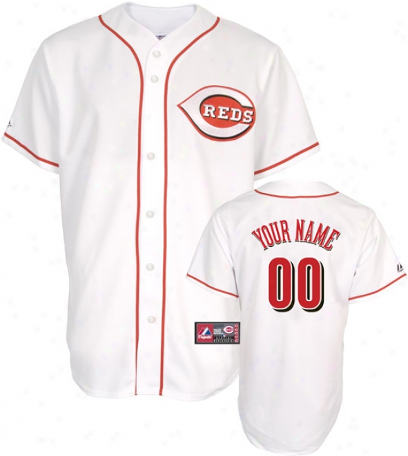 Cincinnati Reds -personalized With Your Name- Home Mlb Replicca Jersey