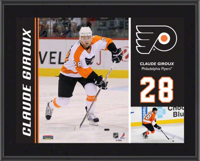 Claude Giroux Plaque  Details: Philadelphia Fly3rs, Sublimated, 10x13, Nhl Plaque