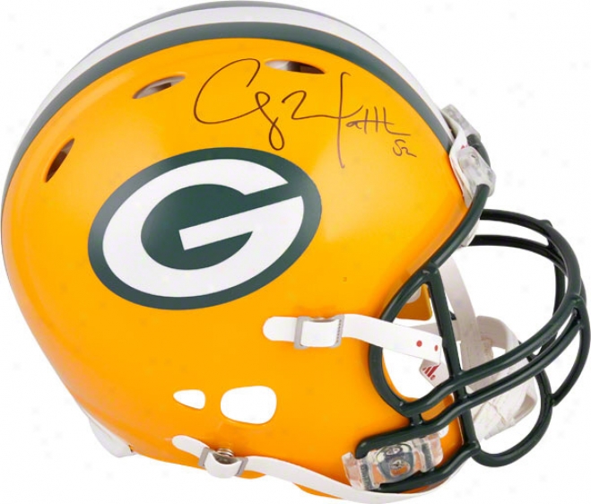 Clay Matthews Autographed Pro-line Helmet  Details: Green Bay Packers, Authentic Riddell Revolution Helmet