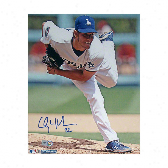 Clayton Kershaw Los Angeles Dodgers 8x10 Close Up Autographed Photograph