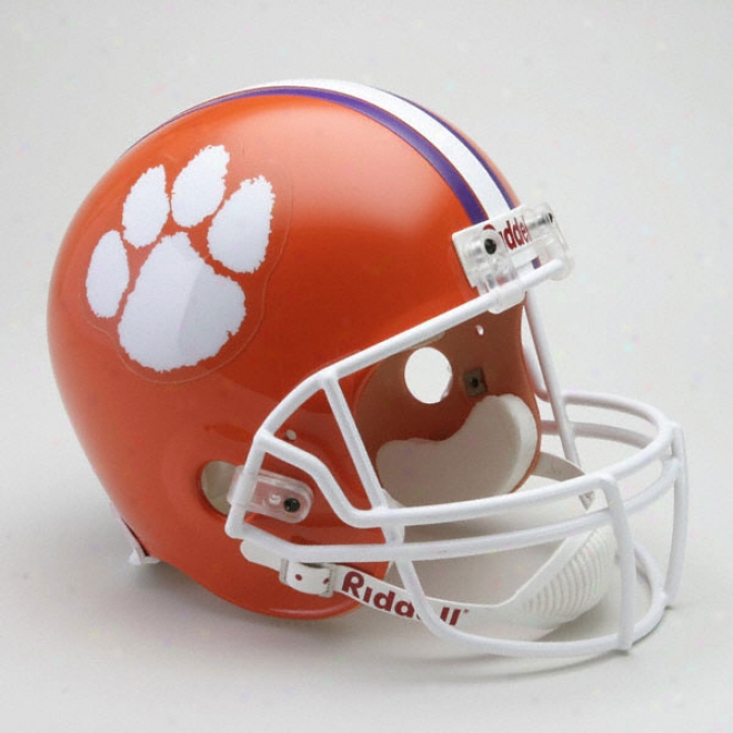 Clemson Tigers Deluxe Replica Riddell Helmet