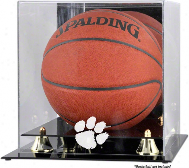 Clemson Tigers Golden Classic Logo Basketball Display Case