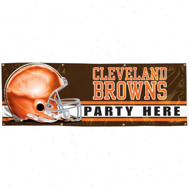 Cleveland Browns 2x6 Vinyl Banner