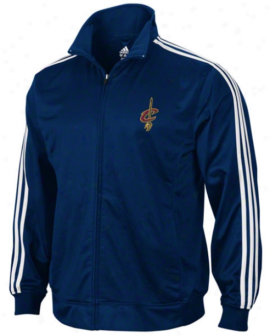 Cleveland Cavaliers Full Color Logo 3-stripe Full-zip Track Jacket