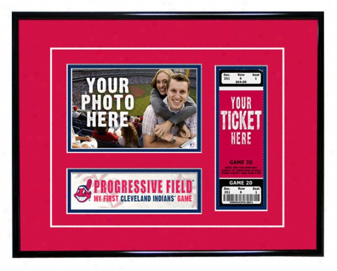 Cleveladn Indians - My First Game - Ticket Frame