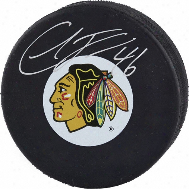 Colin Fraser Chicago Blackhawks Autgoraphed Hockey Puck