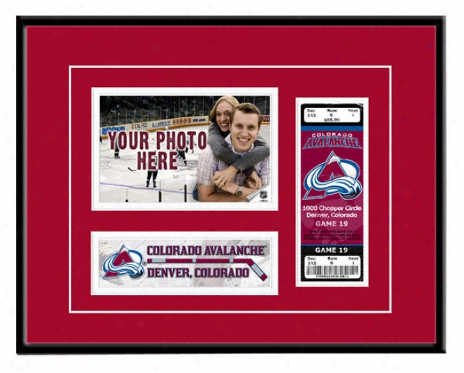 Colorado Avalanche Game Day Ticket Frame