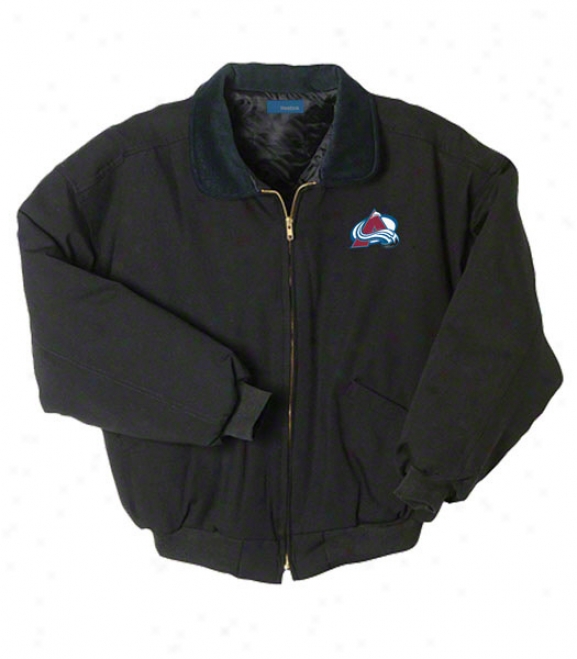 Colorado Avalanche Jacket: Black Reebok Saginaw Jacket