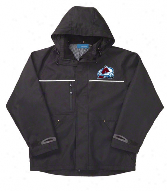 Colorado Avalanche Jacket: Black Reebok Yukon Jacket