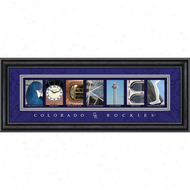 Colorado Rockies Letter Art