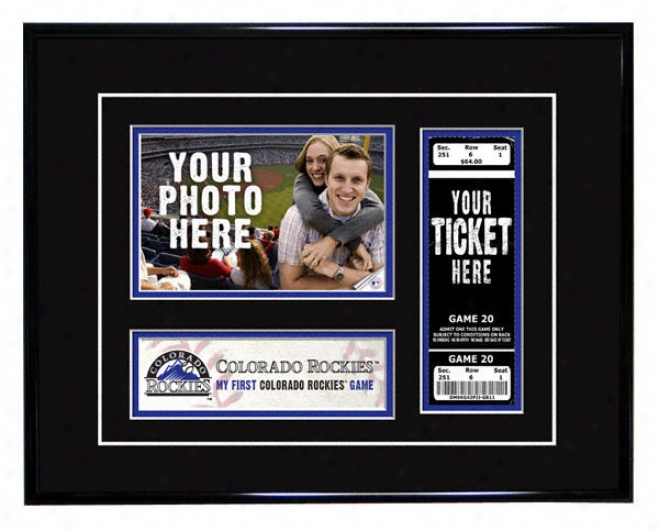 Colorado Rockies - My First Game - Ticket Frame