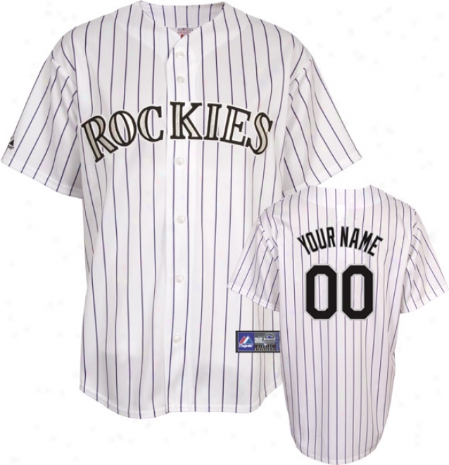 Colorado Rockies -personalized With Your Name- Home Mlb Replica Jersey