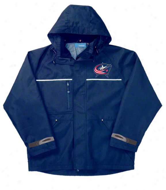 Columbus Blue Jackets Jacket: Blue Reebok Yukon Jacket