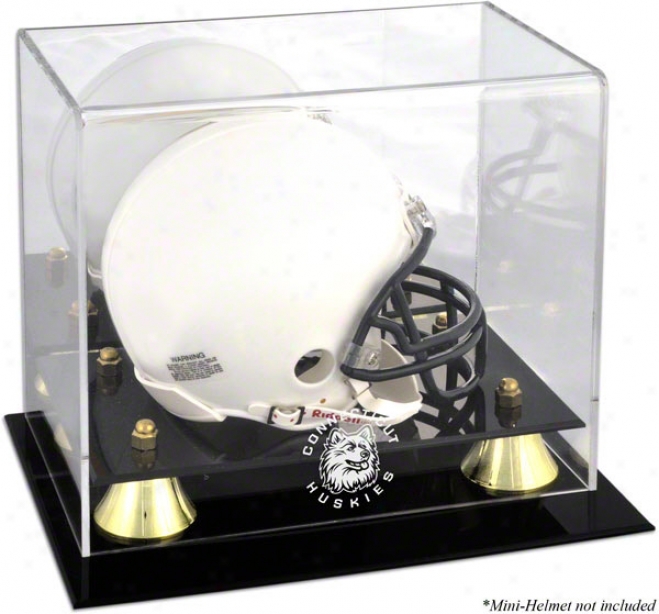 Connecticut Huskies Golden Classic Team Logo Mini Helmet Case