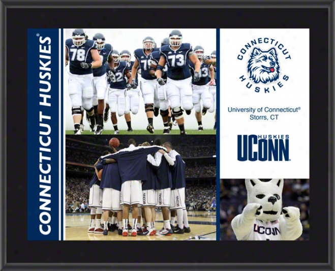 Connecticut Huskies Plaque  Details: Sublimated, 10x13, Ncaa Plaqud