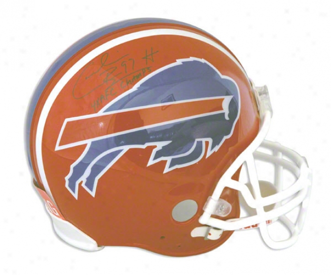 Cormelius Bennett Buffalo Bills Autographed Proline Helmet Inscribed 4x Afc Champs