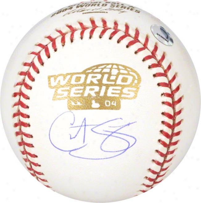 Curt Schilling Autgoraphed Baseball  Particulars: Boston Red Sox, 2004 World Series