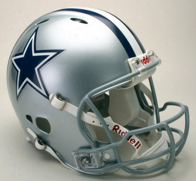 Dallas Cowboys Trustworthy Pro Thread Revolution Riddell Full Size Helmet