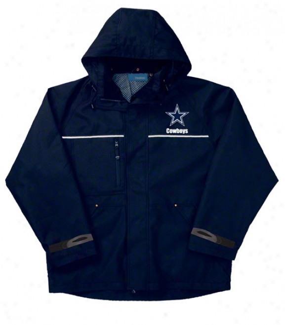 Dallas Cowboys Jacket: Navy Reebok Yukon Jacket