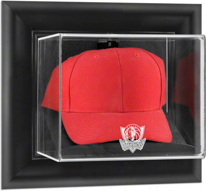 Dallas Mavericks Framed Wall Mounted Logo Cap Display Case