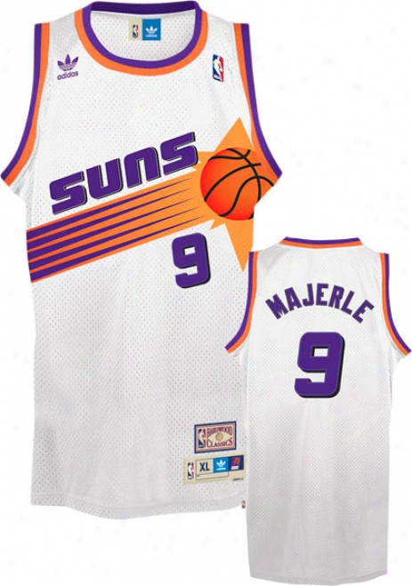 Dan Majerle Jersey: Adidas White Throwback Swingman #9 Phoenix Suns Jersey