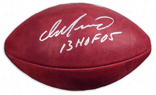 Dan Marino Autographed Football  Details: Wilson Pro Football, Hof 05