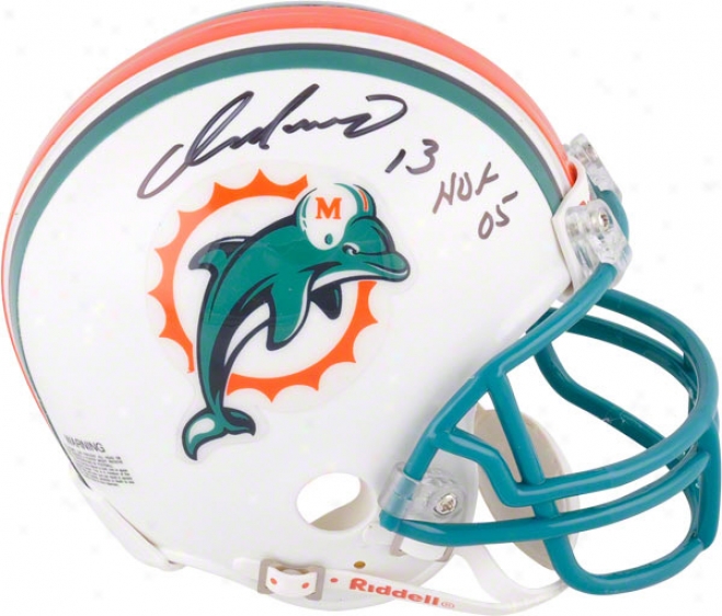 Dan Marino Autographed Mini Helmet  Details: Miami Dolphins, Hof 05 Inscription
