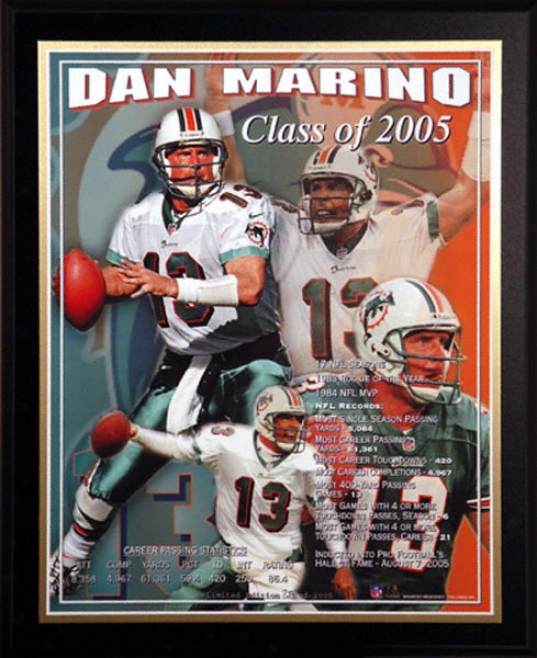 Dan Marino Entry  Of Fame 2005 Healy Plaque