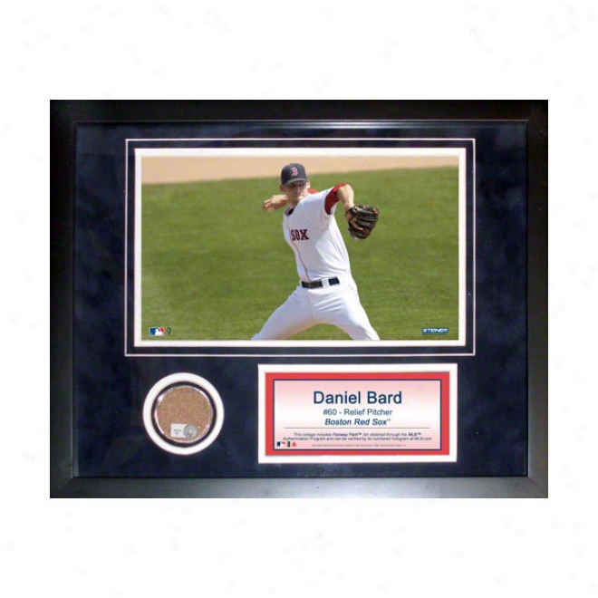 Daniel Bard Boston Red Sox 11x14 Framed Collage With Quarry Used Dirt, Photo & Nameplate