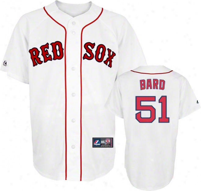 Daniel Barr Jersey: Adult Majestic Home White Replix #60 Boston Red Sox Jersey