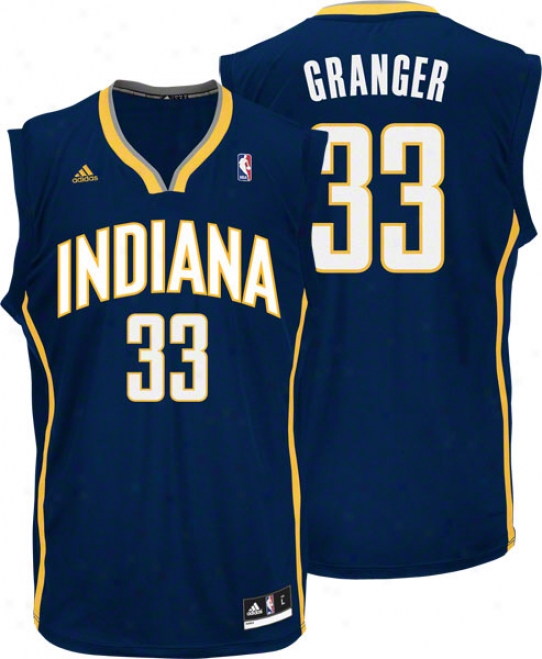 Danny Granger Jersey: Adidas Revolution 30 Navy Replica #33 Indiana Pacers Jersey