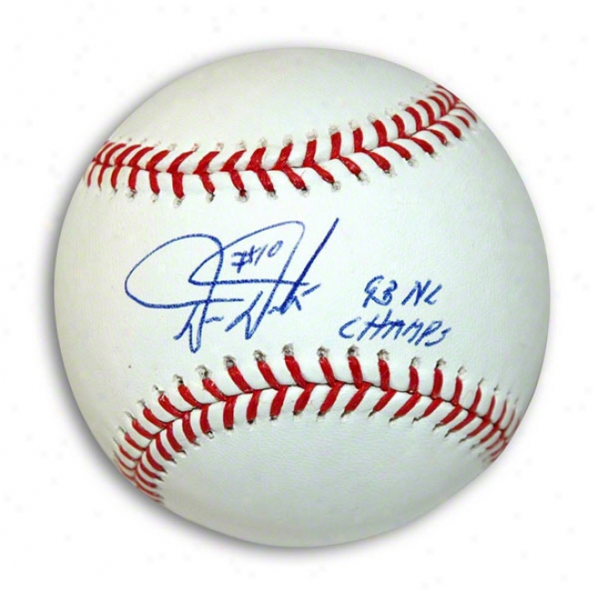 Darren Daulton Autographed Mlb Baseball Inscribed 93 Nl Champs