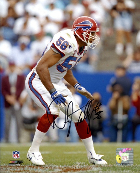 Darryl Talley Buffalo Bills Autographed 8x10 Photograph