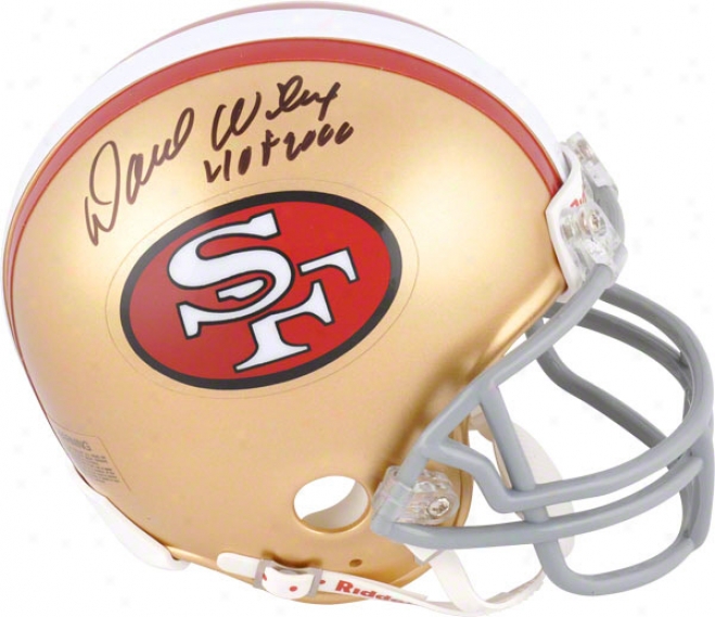 Dave Wilcox Autograpged Mini Helmet  Details: San Francisco 49ers, Hof 2000 Inscription