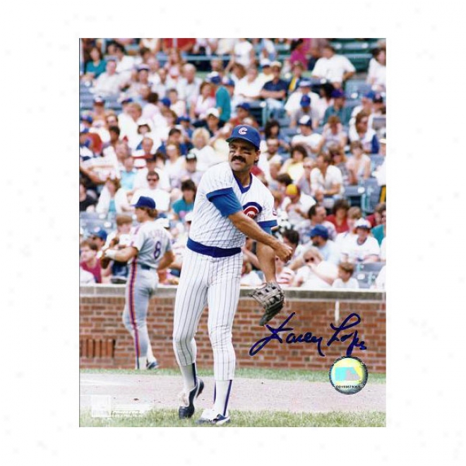 Davey Lopes Autographed Chicago Cubs 8xl0 Photo