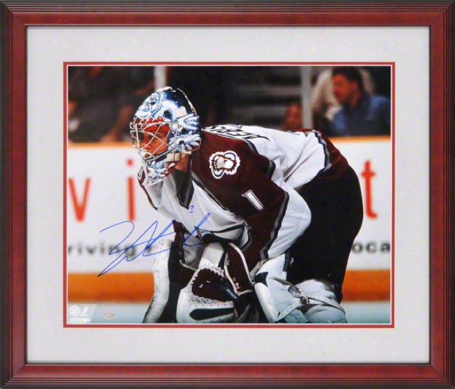 David Aebischer Colorado Avalanche Framed 16x20 Autographed Photograph