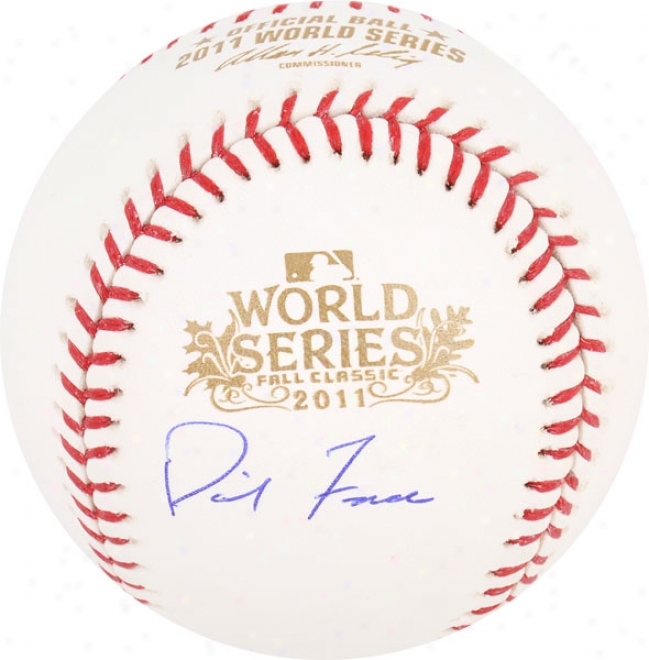 David Freese Autographed Baseball  Details: St. Louis Cardinals, 2011 World Series Champions, Ws Ball