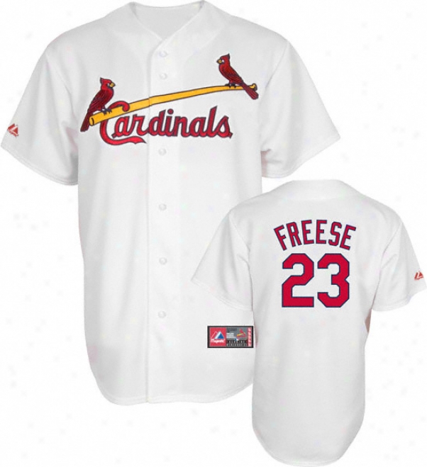 David Freese Jersey: Adult Majestic Home White Replica #23 St. Louis Cardinals Jersey