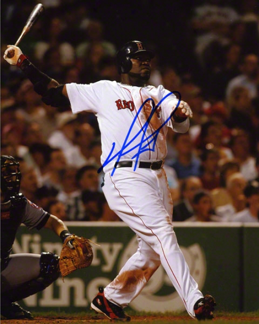 David Ortiz Autograpehd Photograph: Boston Red Sox 8x10 Photo