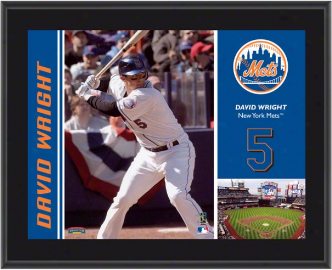 David Wright Plaque  Particulars: New York Mdts, Suvlimated, 10x13, Mlb Plaque